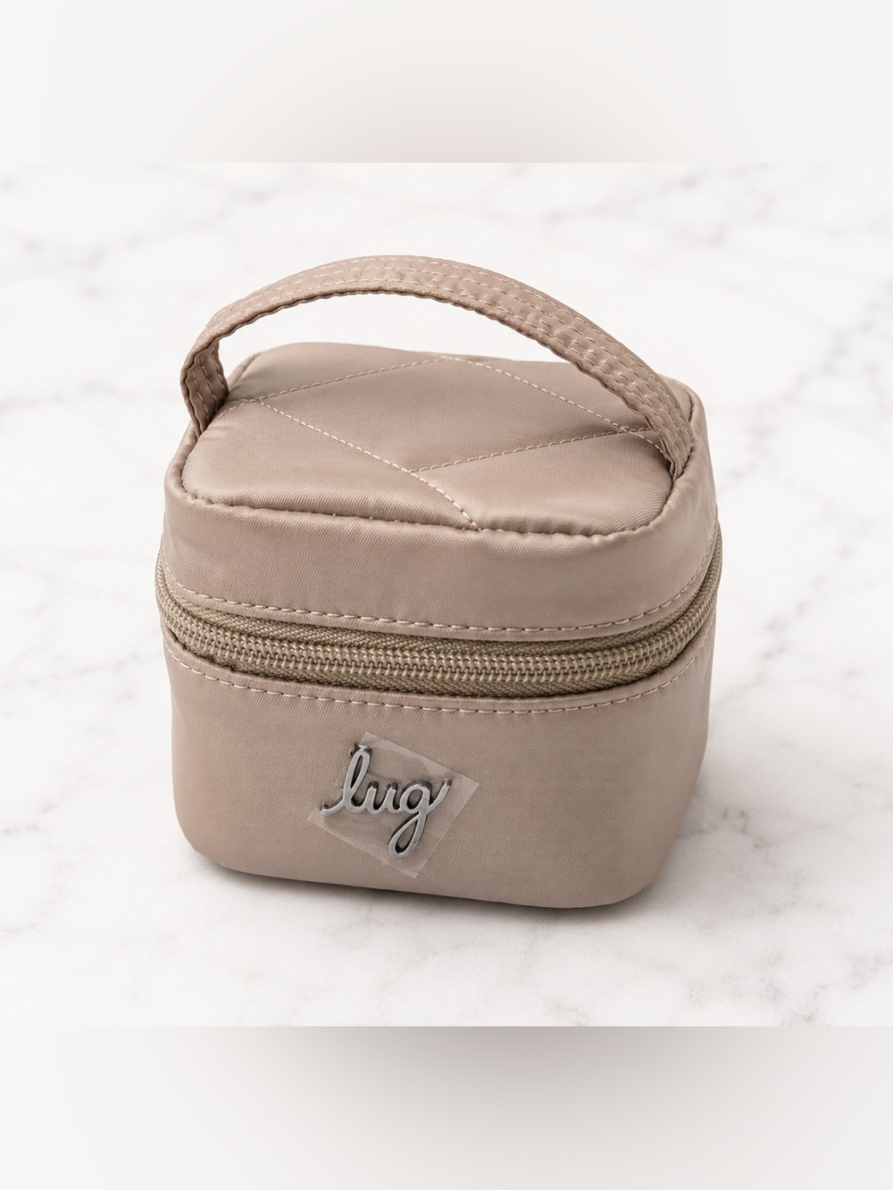 Lug Swizzle Mini Jewelry Case - Sand Taupe
